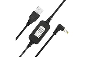 BAOLONGKING Kabel zasilający USB 5 V na DC 12 V, kompatybilny ze spotami i nowym Echo (3. generacji), kabel USB do konwertera napięcia, kabel sieciowy, DC 5 V do DC 12 V (czarny)