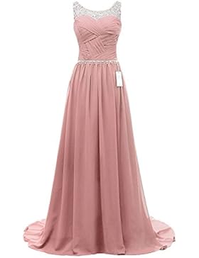 Eudolah Damen Abendkleider Elegant Ballkleider lang Maxi Bunte Kleider