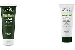 Luxéol – Shampooing Pousse – Aide à la croissance – Apporte Force & Densité – 200 ml & Après-Shampooing Luxéol – Après-Shampooing Pousse – Aide à la Pousse des Cheveux* – 200 ml Pousse