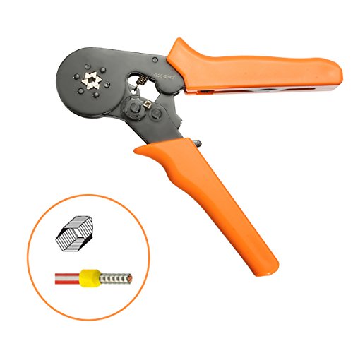 800 Aderendhülsen Hexagonal Crimpzange Kit, GOCHANGE 0.25-6.0mm Crimper Zange Crimpwerkzeuge Set, Crimp Tool mit 800 Ratsche Kabelschuhe für Crimpen von isolierten und nicht isolierten Aderendhülsen - 5