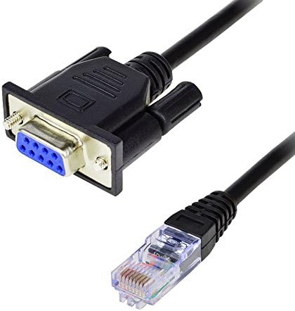 RJ45 to RS232,COOSO DB9 9-Pin Serial Port Female to RJ45 Female Cat5 Ethernet LAN Console 32.8Ft/10meters