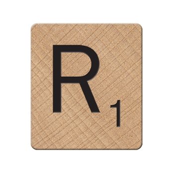Scrabble Magnetico, Bianco, Legno, White, 0.9 x 3.7 x 4.2 cm