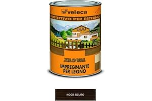 Veleca XILOVAL CERA Noce Scuro - lt. 1 - IMPREGNANTE PROTETTIVO SATINATO PER LEGNO DA ESTERNO