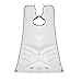 Pixnor Beard Apron Gather Cloth Bib Facial Hair Trimmings Catcher Cape Sink (White)