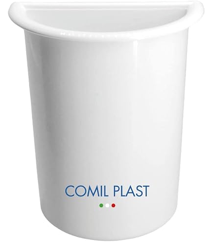 Portafiori Interno In Plastica Comil Plast Per Vasi Da Cimitero – Made In Italy – Colore Nero, Diametro 10 Cm, Altezza 24 Cm – Adatto Per Fiori Recisi In Marmo, Porcellana, Bronzo - 2