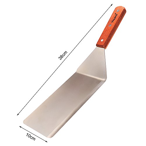Yivans Grillspachtel Grillbesteck Spatulas Turners Edelstahl Wender GS-031 - 2