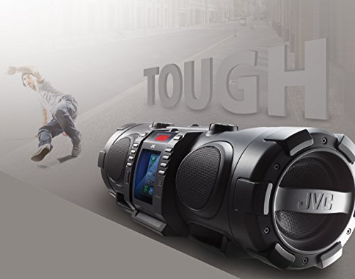 JVC RV-NB75BE BoomBlaster Subwoofer-System mit geschlossenem Apple iPod-Dock