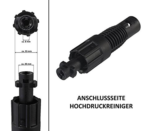 Parkside Hochdruchreiniger Adapter max Druck 150 bar