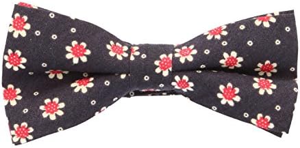 Frederic Thomass Pre-Tied Bow Tie Navy Blue Floral