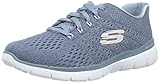 Farbe: hellblau Skechers Damen Flex Appeal 3.0-Satellites Sneaker, ((Slate Mesh/White & Pink Trim Sltp), 7 EU