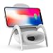 Produktbild Teepao Qi Schnelles kabelloses Ladegerät, 3 in 1 kabelloses Lade-Dock mit Soundverstärker und Telefon-Ständer für Samsung S9/S8 iPhone 8/8Plus/X Huawei Mate RS Xiaomi Mix2s mehr QI-fähige Geräte weiß