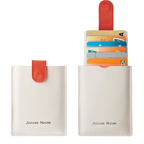 RFID Portafogli Sottili Minimalisti in Pelle - Portafoglio Frontale per Tasca Frontale per Titolare di Carte di Credito