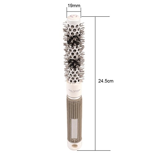 Ckeyin 5 Größen Hair Styling Keramik rund Bürste Friseur Haar Kamm Bürste - 4