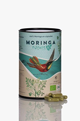 Organic Moringa 300 Vegetable Capsules