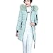 Produktbild Dicker Winterjacke,Down Lammy Jacke Lange Mantel Outwear Damen Wintermantel Daunenjacke Frauen Winter Warm Daunenmantel Reißverschluss Oberbekleidung Mit Kapuze Pelz Halsband Elecenty (M, Grün)