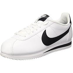 Nike Wmns Classic Cortez Leather, Zapatillas para Mujer, Blanco (White/Black-White 101), 40.5 EU