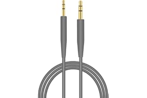 BAOLONGKING Zamienne męskie kable jack stereo 3,5 mm - 2,5 mm do słuchawek Bose oe2 / oe2i / AE2 / QC25 QC35 (szare)