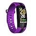Produktbild CCYOO Smart Armband Watch Fitness Tracker Blutdruck Pulsmesser Smartwatch Wasserdicht,Purple