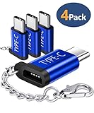 Aufladung & Synchronisierung: USB Type C auf Micro USB Adapter unterstützt die bis zu 3A am höchsten Ladegeschwindigkeit und die bis zu 5Gbps Datenübertragungsgeschwindigkeit. Der 56K-Pull-Up-Widerstand garantiert die Sicherheit und Stabilität. (Achtung: USB On-The-Go wird nicht unterstützt.)