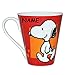 Produktbild Henkeltasse groß incl. Namen - " Hund Snoopy - Peanuts " - Porzellan / Keramik - Trinktasse mit Henkel Tasse Becher - Porzellantasse - Kaffeebecher - Tassen für Kinder Mädchen Jungen Hund Charlie Brown