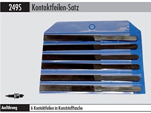 Kontaktfeilensatz 150x8x0,8mm 6 Stück in Kunstestofftasche