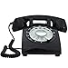 Produktbild HSBAIS Klassisch Vintage Telefon Zuhause Festnetztelefone - Wählscheibe Schnurgebundene Telefone, Standardtelefonbuchse, Geschenk zum Vatertag,Black