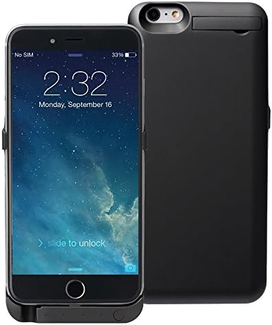 KOVOL External Battery Case 5000 mAh for iPhone 6 iphone 6s Portable Protective Charger Case (Black)