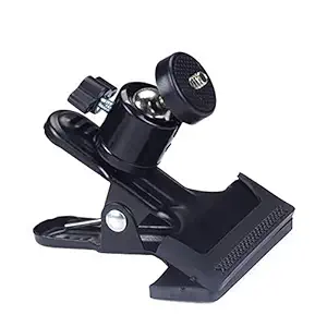Electomania Metal Photo Studio Flash Spring Clamp Clip Mount with Ball Head-Black Electronic Equipment, Photo Props, Electronic Accessories