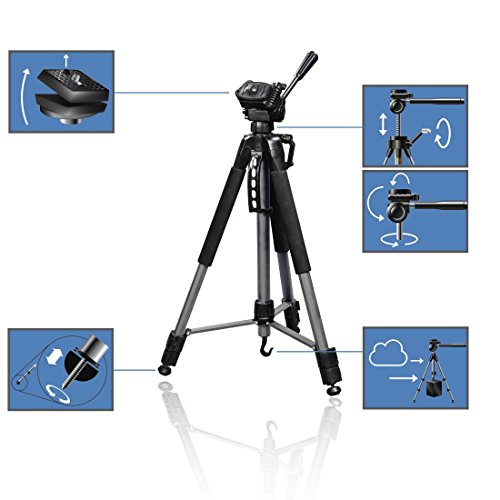 Hama Action II 165 3D Fotostativ + Smartphone Holder für Selfie Stick und Tripod