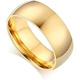 Moneekar Jewels 18k Stainless Steel Ring for Men and Women: 