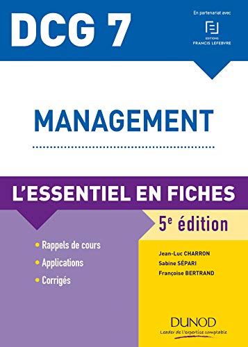 Télécharger DCG 7 - Management - L'essentiel en fiches Gratuit