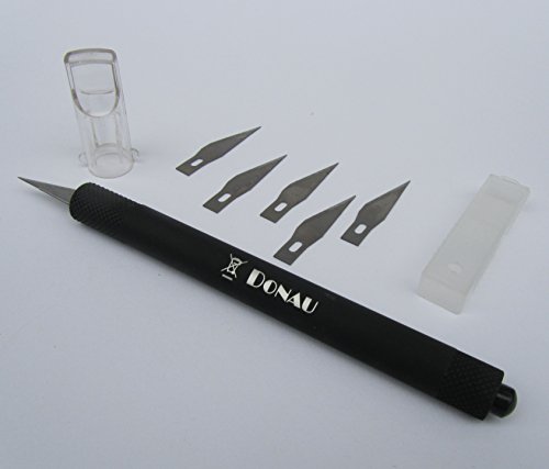 Preisvergleich Produktbild LED Präzisionsmesser Skalpell & 5 Ersatzklingen "Hoher Qualität"