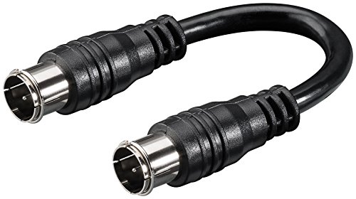 Preisvergleich Produktbild Goobay 50744 SAT Anschlusskabel, 0,13 m schwarz