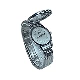 VISIONU Damen Analoges Quarzwerk Blindenuhr taktile mit Edelstahl Armband für für Sehbehinderte,Blinde oder ältere Menschen