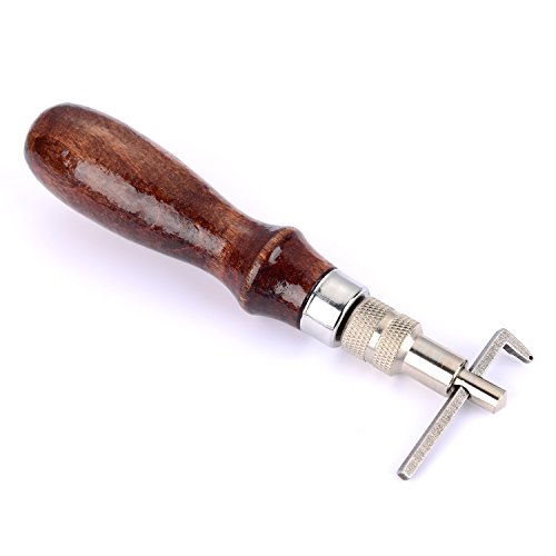 Blulu Werkzeuge Leder Kit de Couture Leder Handwerk de Couture puzón Fingerhut Thread, gewachst, 9 Teile - 5