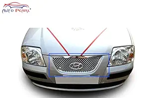 Autopearl Chrome Plated Front Grill for Santro Xing