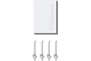 Wondersmile Ugelli idroflusso per irrigatore orale - Tecnologia SmoothFlow per una cura ottimale di denti e gengive (bianco, 4 pezzi)