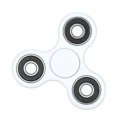 Fidget spinner,Tangren Tri-Spinner Fidget Toy EDC Focus Toy with Hybrid Ceramic Bearing Ultra Durable Non-3D printed(White)