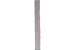 Nicear Raw Edge Linjal för Scrapbooking och Metalcraft Tandade mätverktyg för pappersrivning av präglingskortstillverkning (0,98x8,35 tum)