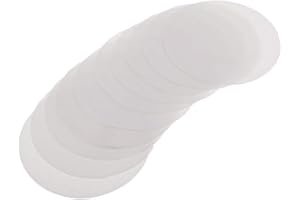 chiwanji 10 Stücke rundes Mikrowellenofenpapier, Keramikfaserpapier