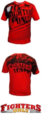 Official Fighters Only ~ 'Red Splatter' T-Shirt ~ MMA/UFC specialists (X-Large)