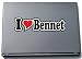 Produktbild INDIGOS UG Aufkleber - I Love Heart Decal Sticker Laptopskin 210 mm - Ich liebe - I LOVE Bennet - Laptop Netbook Computer - Sticker mit Namen vom Mann Frau Kind