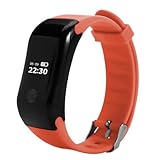 Lemumu HHY neuen X7 Smart Armbänder Bewegung Schritte aus, um Bluetooth Höhe Temperatur Luftdruck Höhe Herzfrequenz wasserdicht Smart Wear Armband für Android IOS, Blau