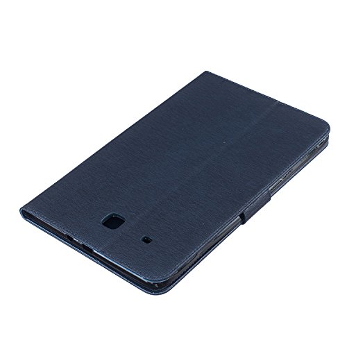 Samsung Galaxy Tab E 9.6-Inch SM-T560 Hülle, DEENOR Stilvoll 3D Drucken Feather und Vögel Serie Brieftasche Tasche PU Leder Flip Protective Stand Tasche Schutzhülle Hülle für Samsung Galaxy Tab E 9.6-Inch SM-T560 / T561 / T565.[Feather-Dark Blue] - 8