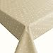 Produktbild NL Meterware Stoff Farbe , Breite & Länge wählbar - Sterne Beige Weihnachten TEFLON Eckig 130 x 190 bzw. 190x130 cm Tischdecke " Kein Wachstuch " Gartentischdecke Lotus Effekt wasserabweisend Lebensmittelecht
