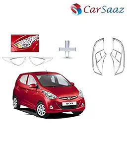 CAR SAAZ Head Light & Tail Light Molding Chrome Combo for Eon