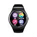 Produktbild Mazur Multifunktionale Bluetooth Smart Watch Full Circle Touchscreen Uhr Sport Fitness Schrittzähler Unterstützung SIM TF Karte (voll schwarz)