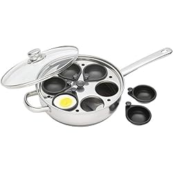 Kitchen Craft Lot de 6 Cuiseurs Oeufs Acier