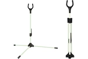 MiOYOOW Bogenständer für Bogenschießen, Faltbarer Langbogenhalter, Recurvebogen Halterung mit Rutschfester Basis für Recurvebogen Compoundbogen