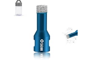 JOISIDE Punte Trapano Diamantate 14mm,Fresa Diamantata M14 Filo per Porcellana Granito Piastrella Marmo Taglio a Secco Diamant Feinsteinzeug